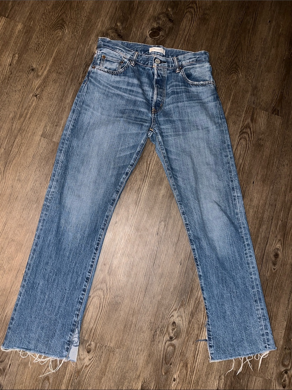 MOUSSY VINTAGE Medium Blue Straight-Leg Jeans